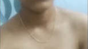 Beautiful Desi Gf Pressing Breasts First Time For Bf