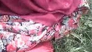 Desis piece of luggage shows brushes and pussy near the forest