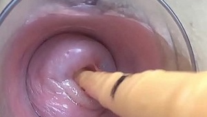 Japanese cervical mommy fucks with German non-legal penis dildo and Asian sticks