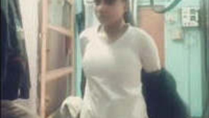 Cute latina girl showing for Bf with hindi talk video