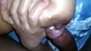 mallu aunt rubbing hubbys cock on her melons