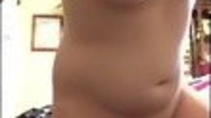 A perfect young 18-emo riding on her bed