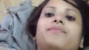 Gorgeous babe sucking and fucking at home by her lover