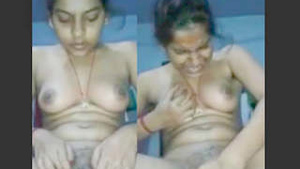 Desi indian girl showing her breasts and fingering pussy