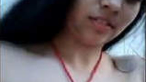 Cute desi girl Reocrd Selfie Fingerprint for Bf