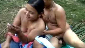 Indian couple outdoor fucking