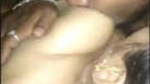 Sexy Woman with Big Tits sucked and kissed in the night