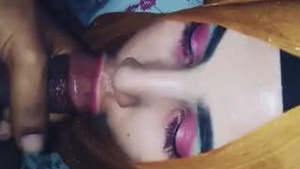 Hijabi Sexy girl loves sucking black cock