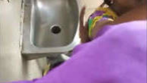 Couple fucking inside train bathroom secretly recorded by co passangers