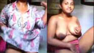 Hot tamil girl showing her big tits pussy