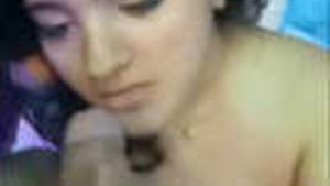 Sexy college girl gives blowjob