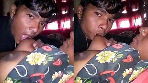 horny indian woman boob sucking
