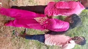 Desi outdoor lover caught