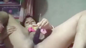 Dissatisfied Desi Boudi Masturbating With Big Brinjal