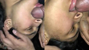 Paki couple night BJ and boob suck