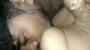 Newlywed beautiful couple full romance, sucking tits and all