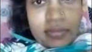 Boudi showing her tits on video call