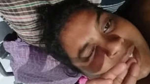 Bigbooby Desi Indian girl showing and fingering and licking pussy