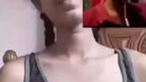 Desi College girl showing her big tits on you