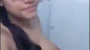 Hot Desi Indian girl fingering in the bathroom