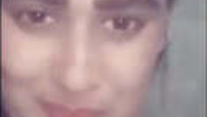 Sexy solo girl showing nice tits