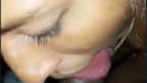 Beautiful girl gives blowjob