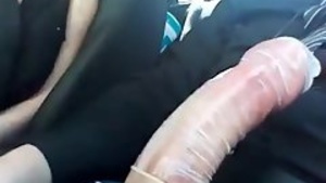 The motor is masturbating