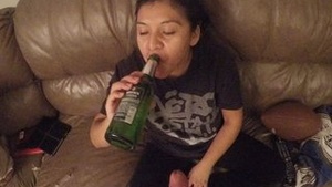 Mexican roommate sucks a hard white dick!