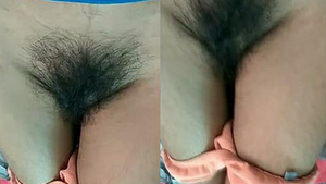 Desi bhabhi showing her hairy wet pussy