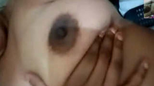 Bhabhi is on video call with her husband, masturbating and bagging for super horny cock