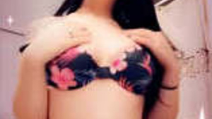 Such a pretty girl showing her beautiful figure in selfie clip, shaking her ass