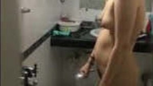 Hot nri bathing woman