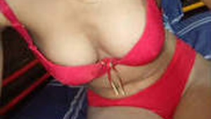 Skinny girl strips and masturbates with cucumber and carrot