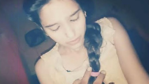 Desi girl riding her lover