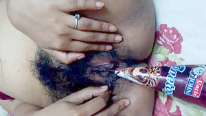 mallu ketki girl from mumbai helping boyfriend to insert ice cream cone in pussy