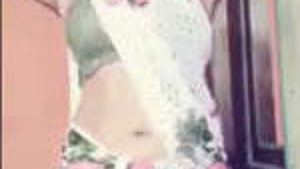 Desi teacher removing Saree and showing bra and pantie