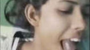 Hot desi indian girl loves to suck cock