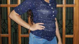 Innocent but playful Sri Lankan Girl showing off her goods to her BF and got electrified when she heard her mom comes to her room