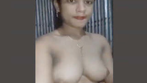 Bengali girl showing her tits and pussy