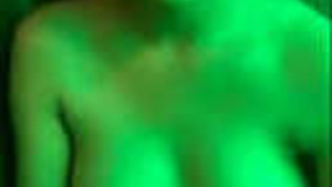 Sexy girlfriend fingers and pressing breasts softly