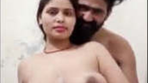 Beautiful Sexy Married Bhabi Standing Fucking Her Ass With Groaning