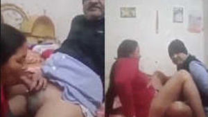 Desi casal Boquete Porra Hindi Áudio