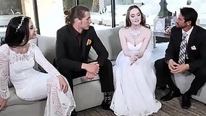 Inverted foursome brides fucked by their fathers