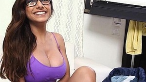 Fidgeting to be friendly Mia Khalifa