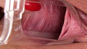 PJGirls Macro Pussy reflector opening deep inside Natalie