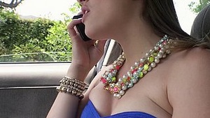 Glamour Chick Ashley Day by day having mating, pulling up on her car man