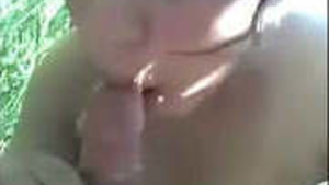 Desi girl outdoors blowjob and sex