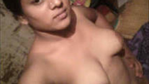 Tamil girl making a selfshot video for boyfriend
