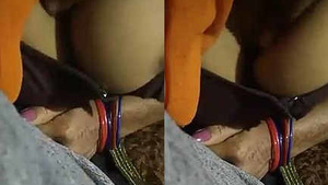 newly married wife big tits pressed by husband