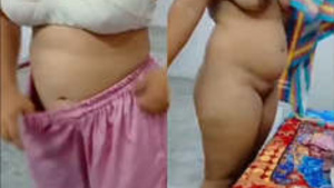 Desi woman wearing clothes after sex recorded